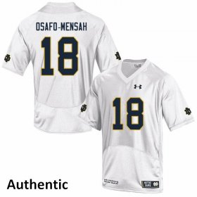 Sale - White Nana Osafo-Mensah #18 UND Fighting Irish Authentic Men Alumni High School Football Jersey