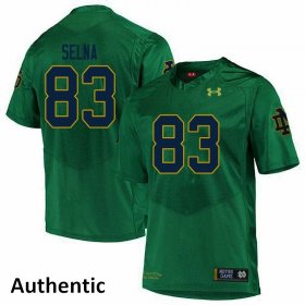 Sale - Green Charlie Selna #83 UND Fighting Irish Authentic Men Alumni NCAA Football Jersey