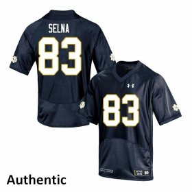 Sale - Navy Charlie Selna #83 UND Fighting Irish Authentic Men Alumni University Football Jersey