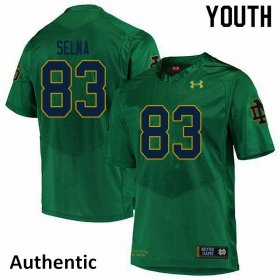 Sale - Green Charlie Selna #83 UND Fighting Irish Authentic Youth Classic University Football Jersey