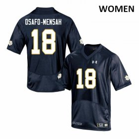 Sale - Navy Nana Osafo-Mensah #18 UND Fighting Irish Game Women Official College Football Jersey