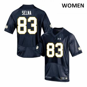 Sale - Navy Charlie Selna #83 UND Fighting Irish Game Women Official University Football Jersey