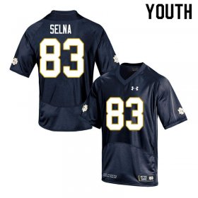 Sale - Navy Charlie Selna #83 UND Fighting Irish Game Youth Classic College Football Jersey